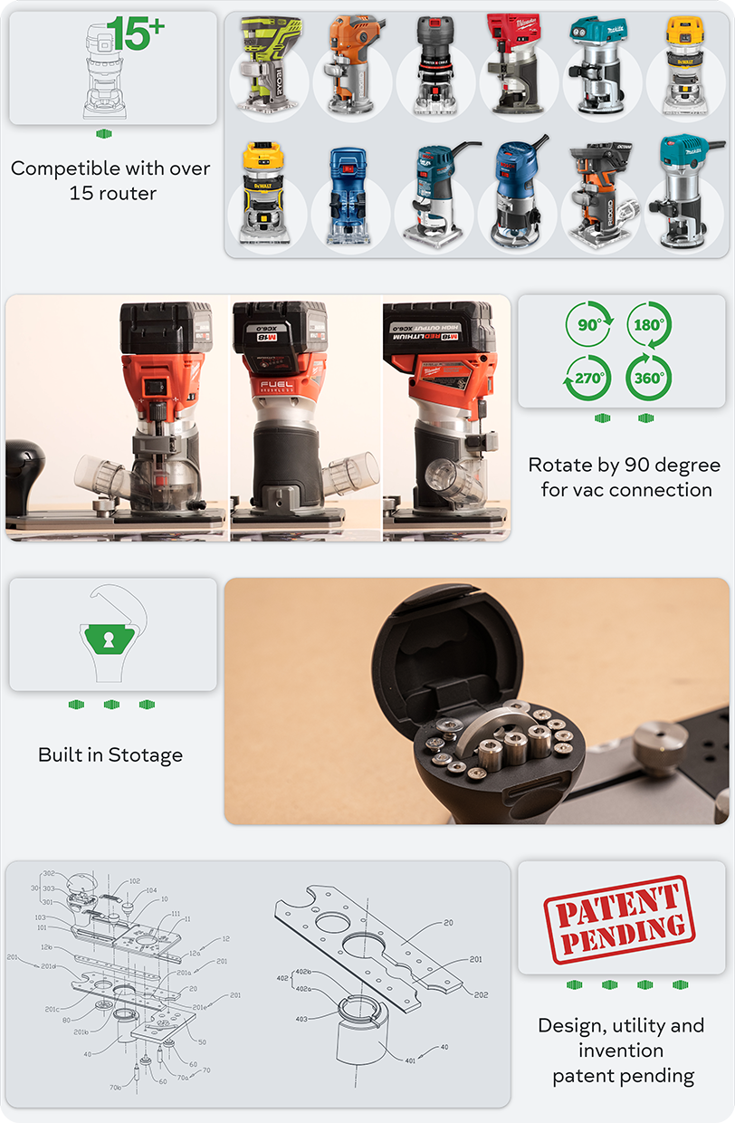 Multifunctional Trim Router Jig || MTRJ003_PIONEER