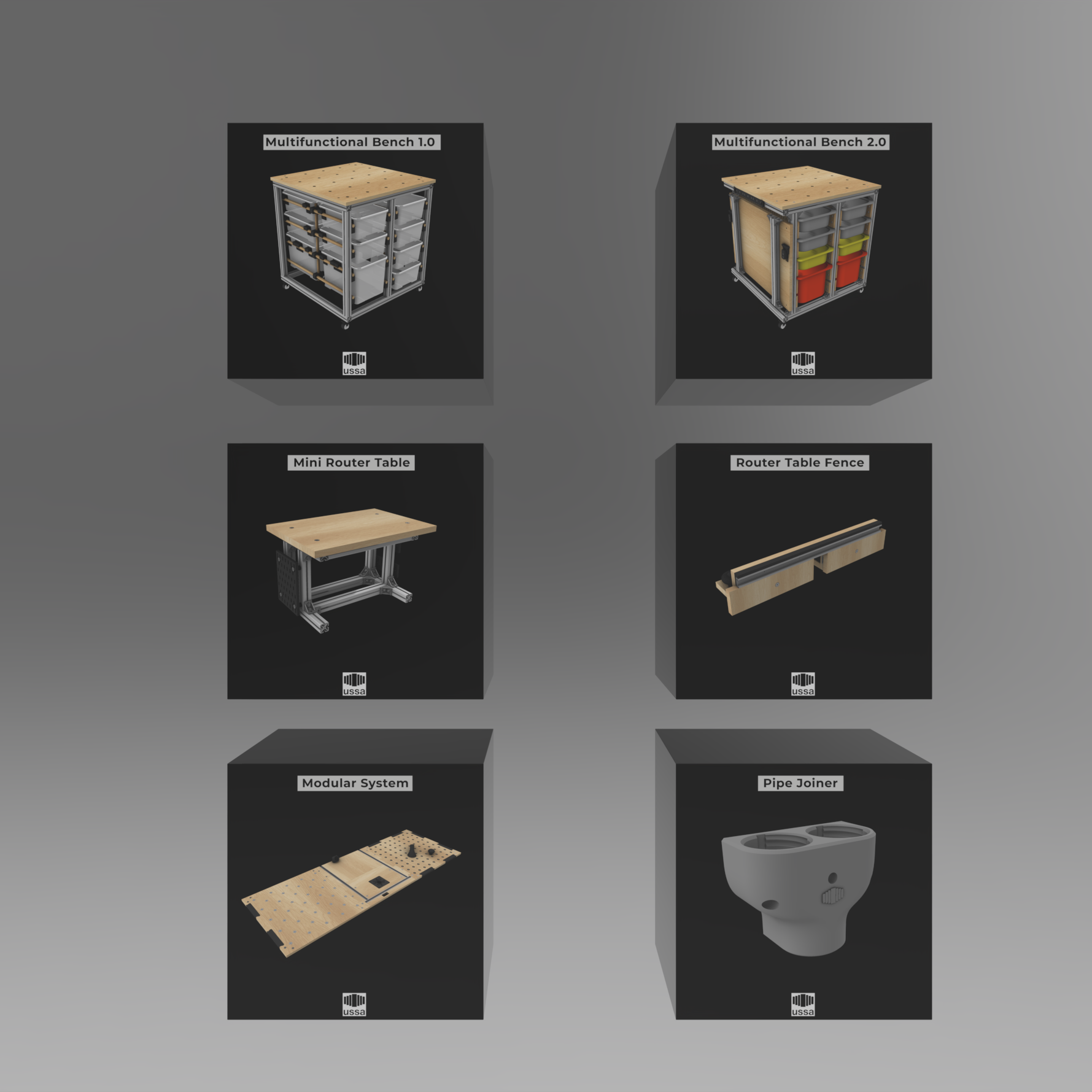 Modular Bench || Peg board models