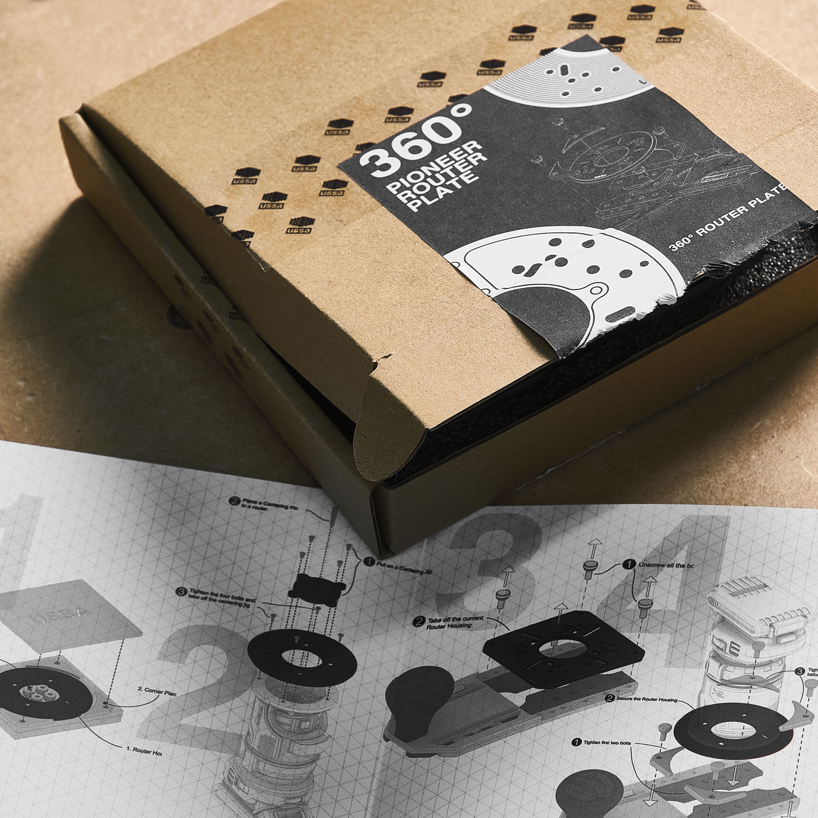 360 Degrees Pioneer Router Plate || Physical Product