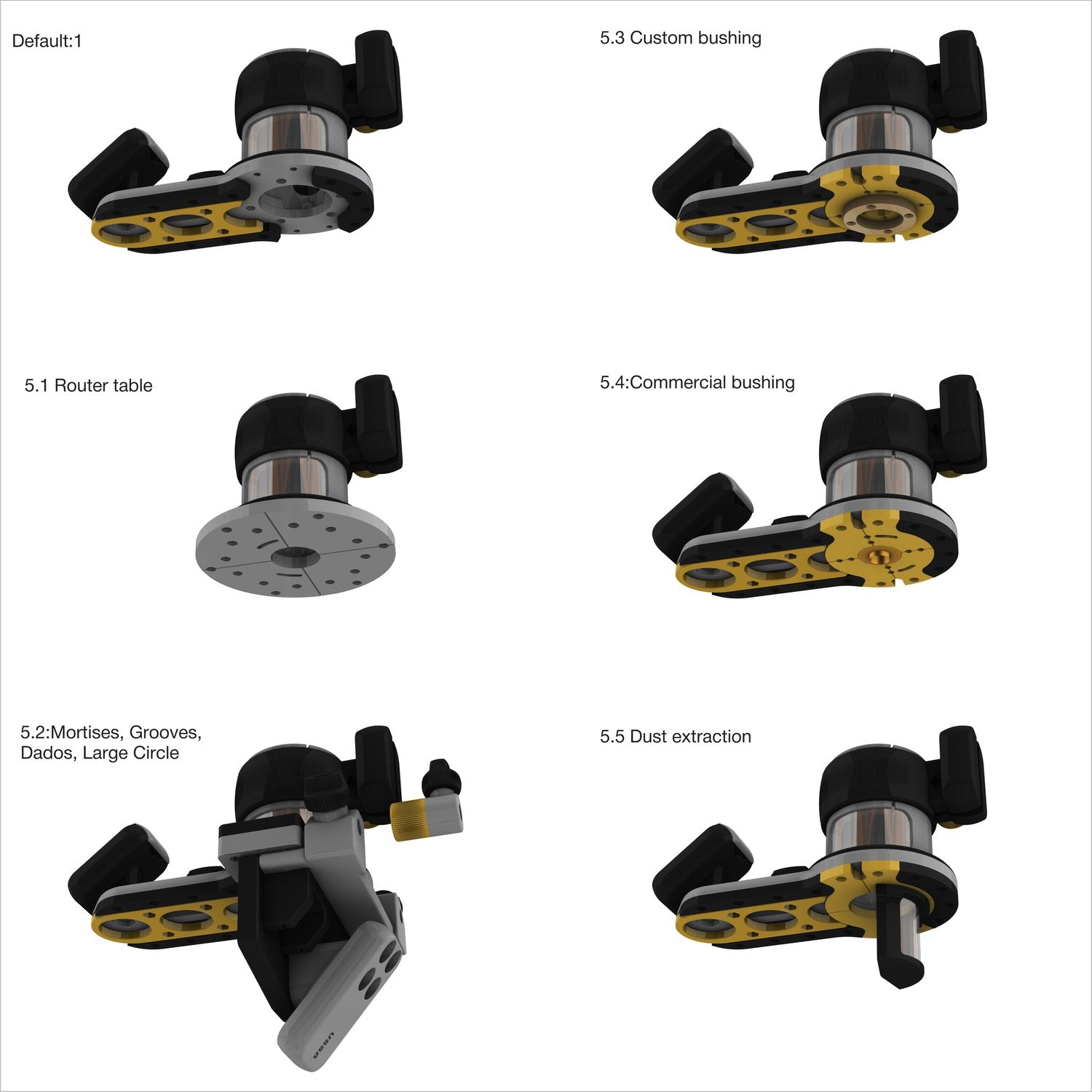 All in 1 Trim Router jig || Digital files