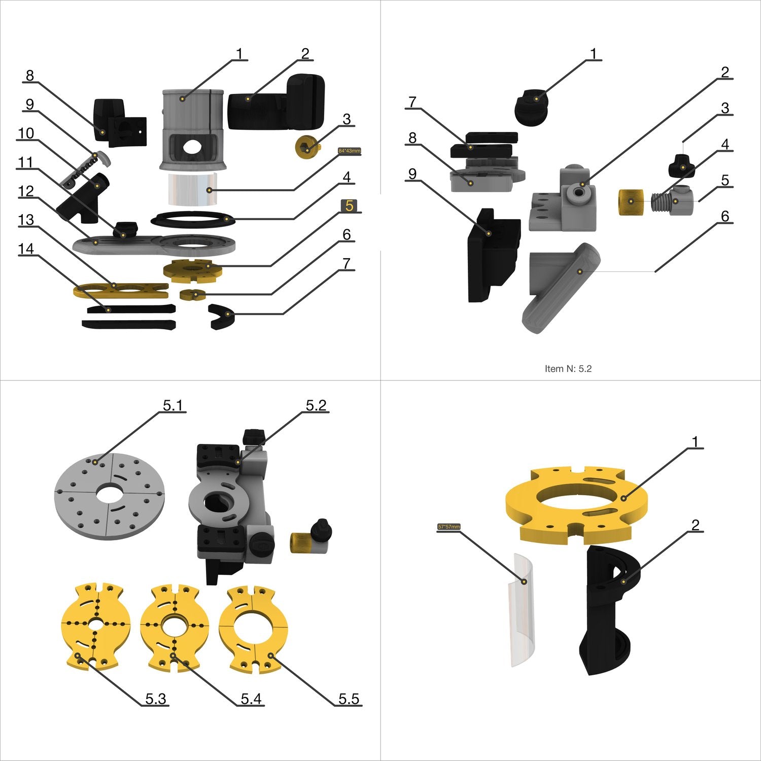 All in 1 Trim Router jig || Digital files