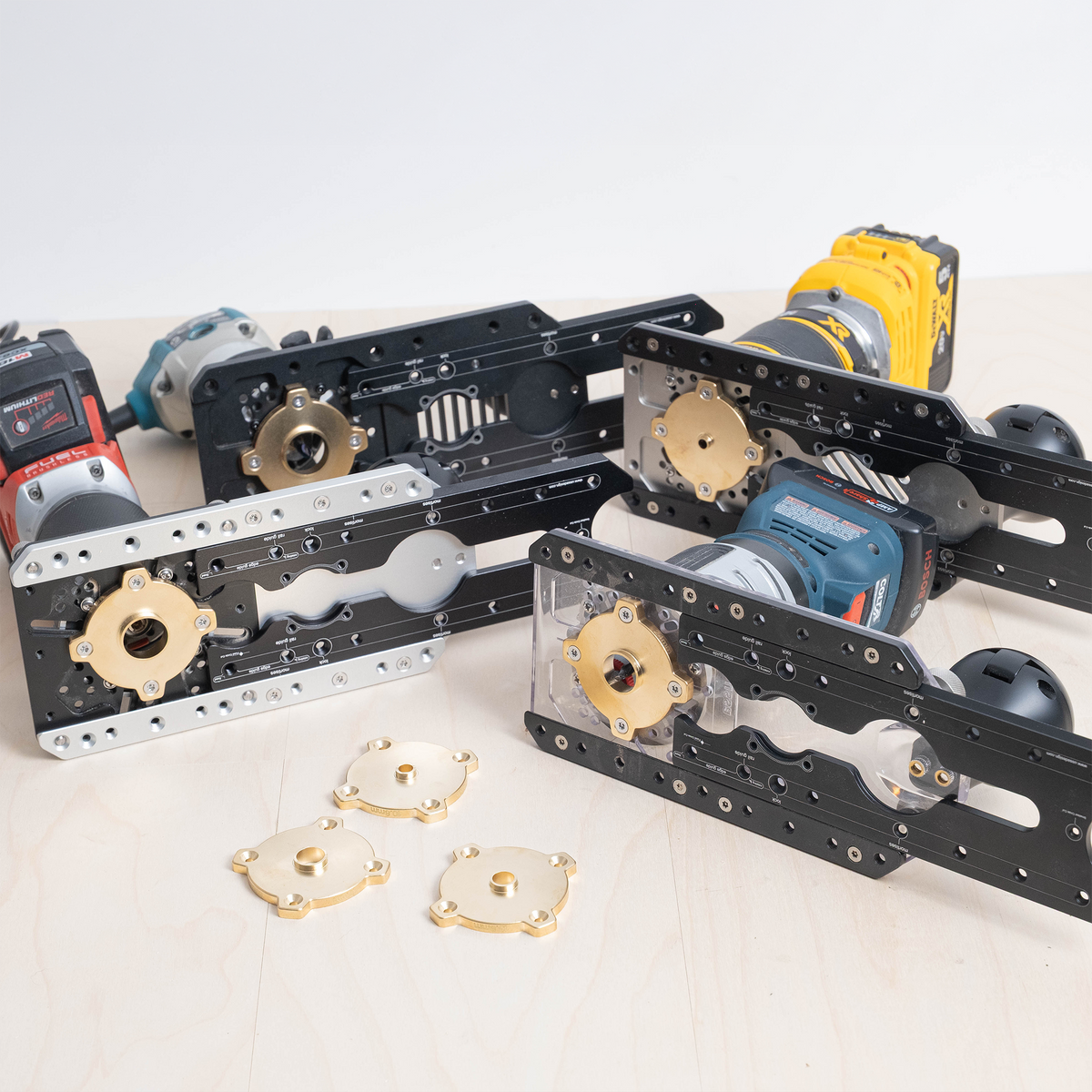 Pioneer Router Guide Bushing Kit components
