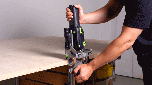 Dedicated joiner used for top-down mortising