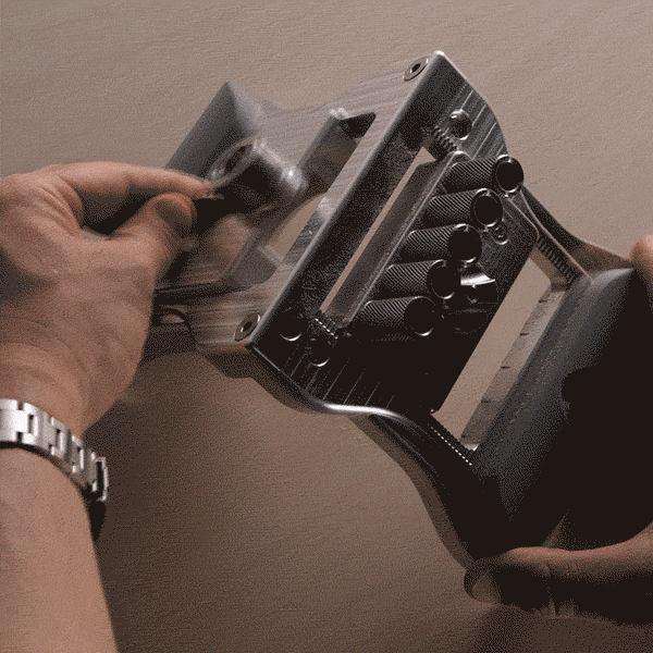 Doweltron rotating between drilling configurations