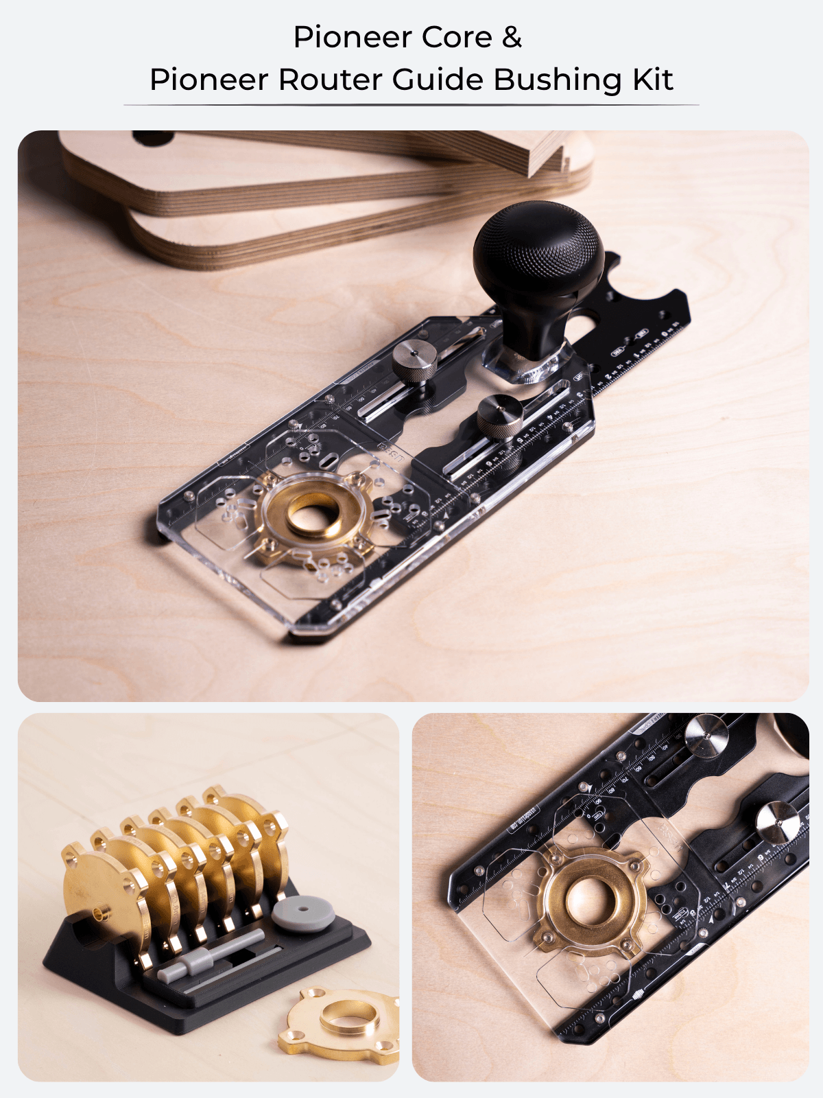 Pioneer Core Precision Add-on Kit - with Edge Guide, Bushing Kit & Rail Guide