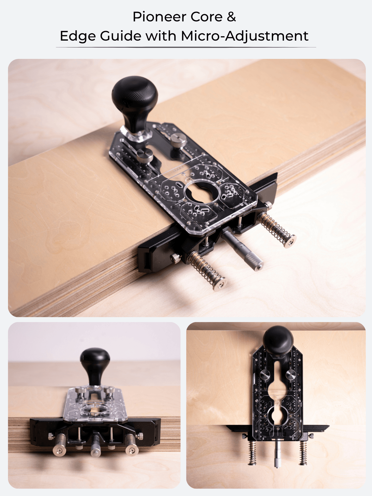 Pioneer Core Precision Add-on Kit - with Edge Guide, Bushing Kit & Rail Guide