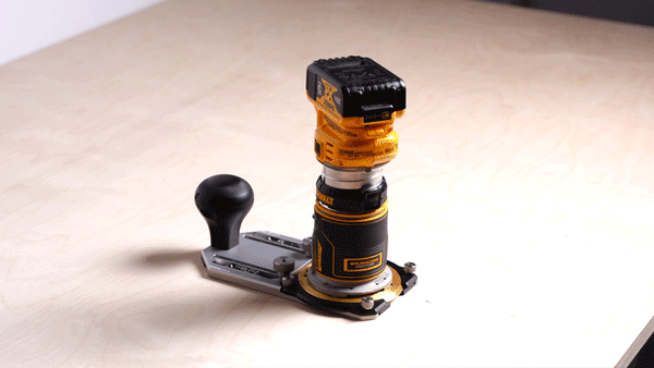 360 degree Pioneer Router Plate rotating on Pioneer 003