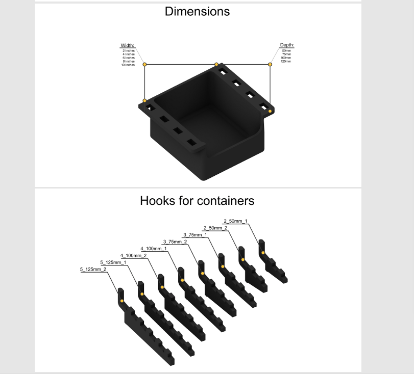 VAULT Pegboard Accessories — STL Files