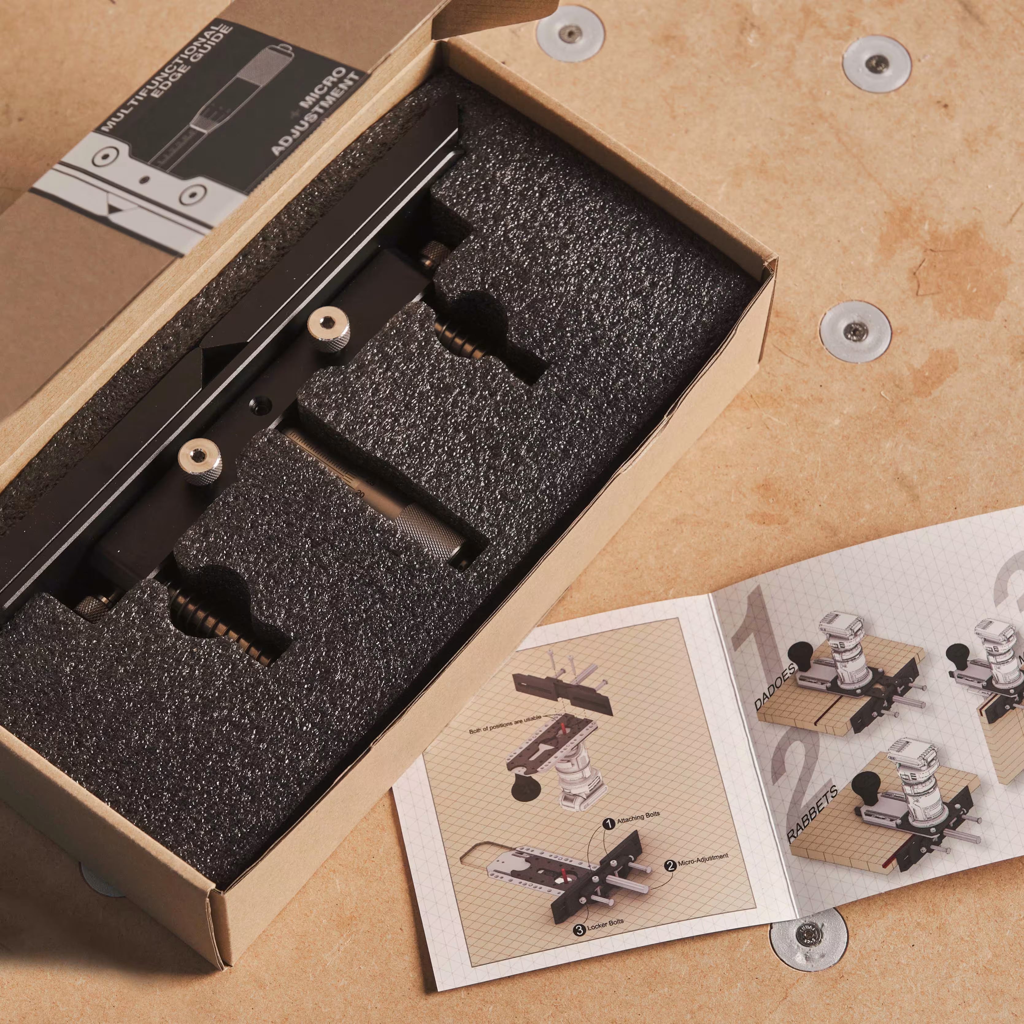 Multifunctional Edge Guide with Micro Adjustment || Physical Product