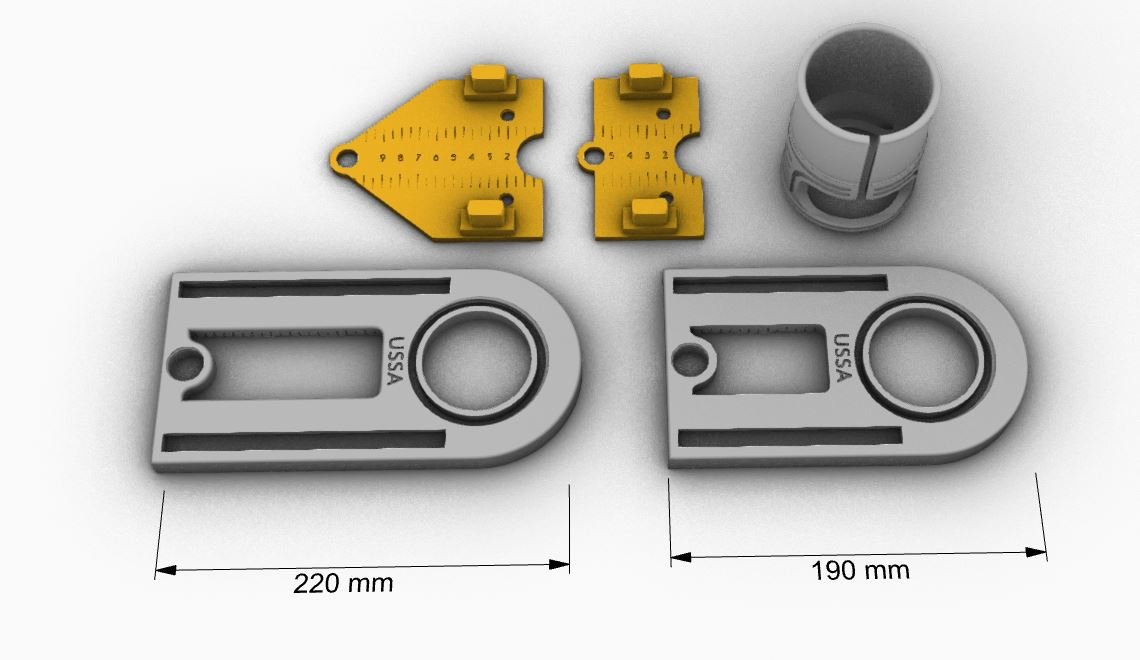 3D printed 4 in 1 Trim Router Jig