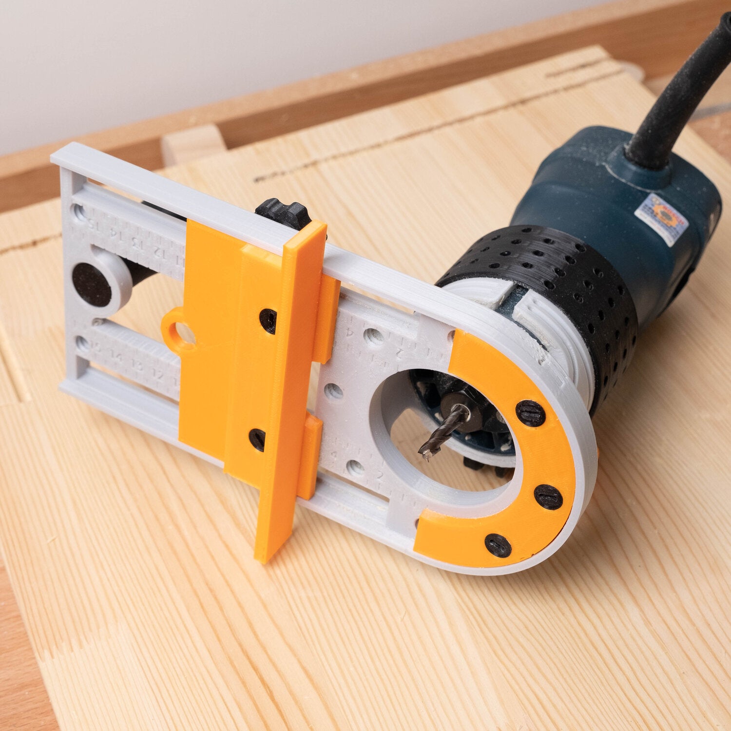 3D printed 4 in 1 Trim Router Jig