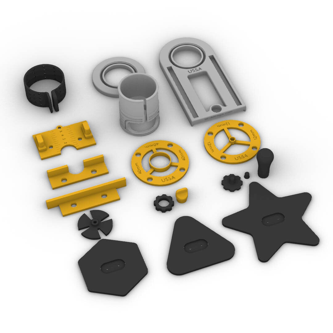 3D printed 4 in 1 Trim Router Jig